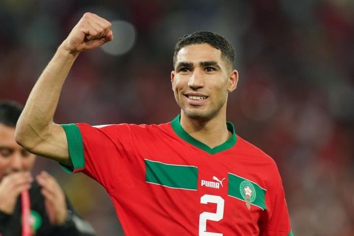 Cầu thủ Achraf Hakimi tiếp tục đóng góp cho đội tuyển quốc gia Morocco