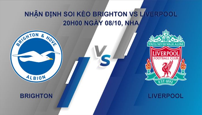 Nhận định soi kèo Brighton vs Liverpool ngày 8/10 giải Ngoại Hạng Anh